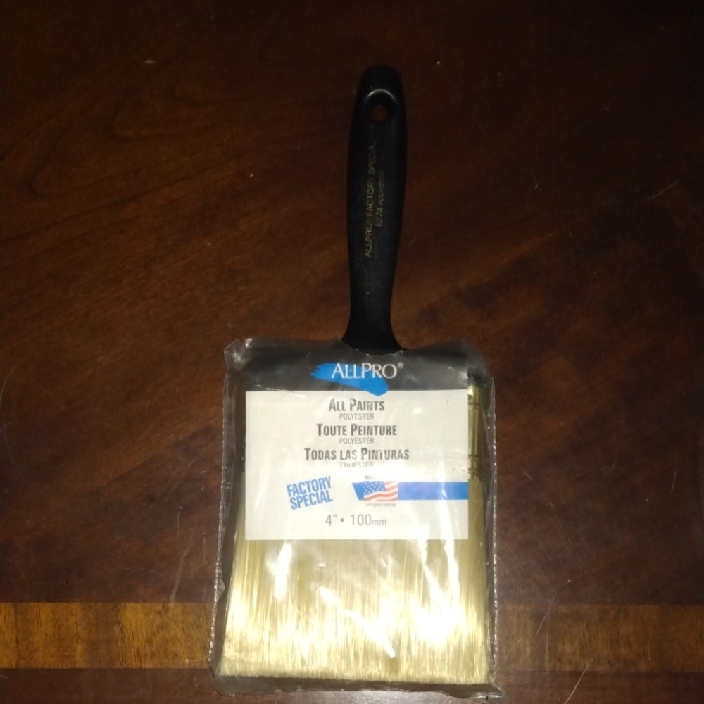 AllPro Factory Special Economy All Paints Polyester 4" 100mm Paint Brush